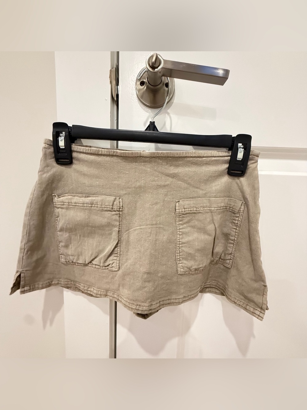 Urban Outfitters Beige Patch Pocket Skort